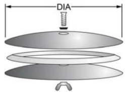 round aluminum disc